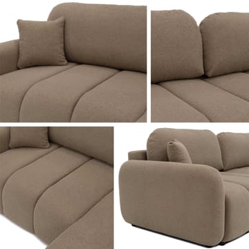 Quarlos 3-seters Sovesofa med Divan Venstre og Oppbevaring - Grå - Møbler - Sofaer - Sovesofaer