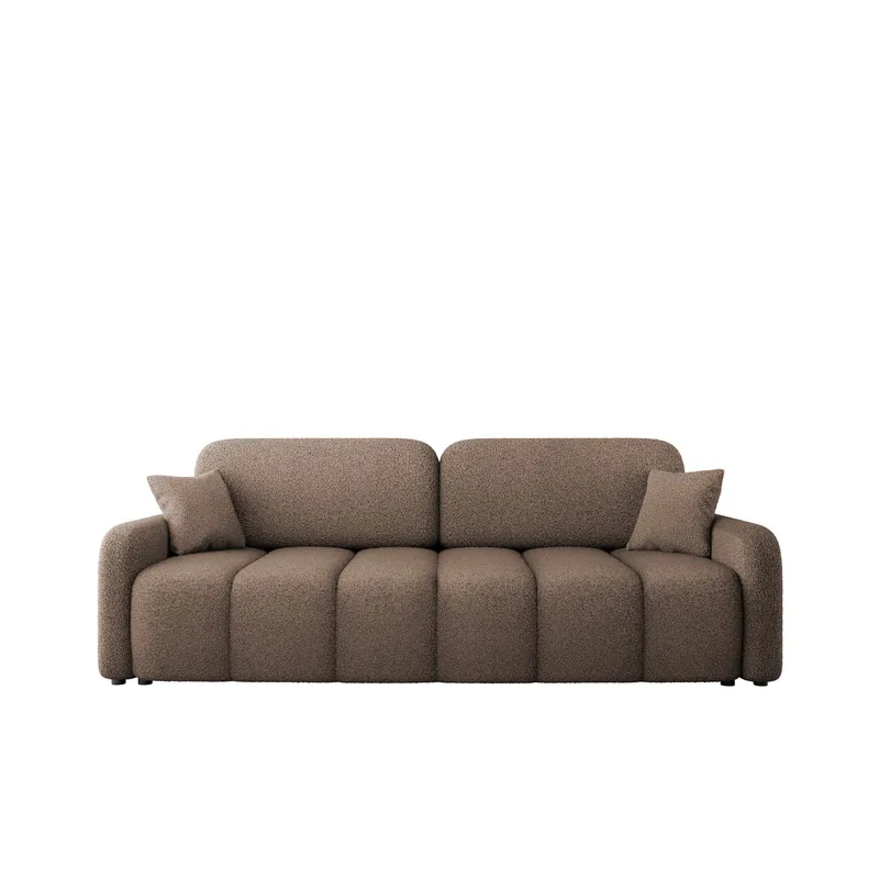 Quarlos 3-seters Sovesofa med Oppbevaring, Brun