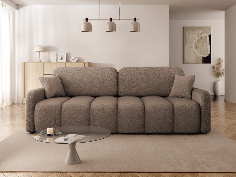 Quarlos 3-seters Sovesofa med Oppbevaring - Brun - Møbler - Sofaer - Sovesofaer