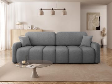 Quarlos 3-seters Sovesofa med Oppbevaring - Grå - Møbler - Sofaer - Sovesofaer