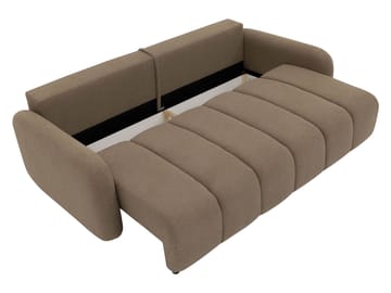Quarlos 3-seters Sovesofa med Oppbevaring - Grå - Møbler - Sofaer - Sovesofaer