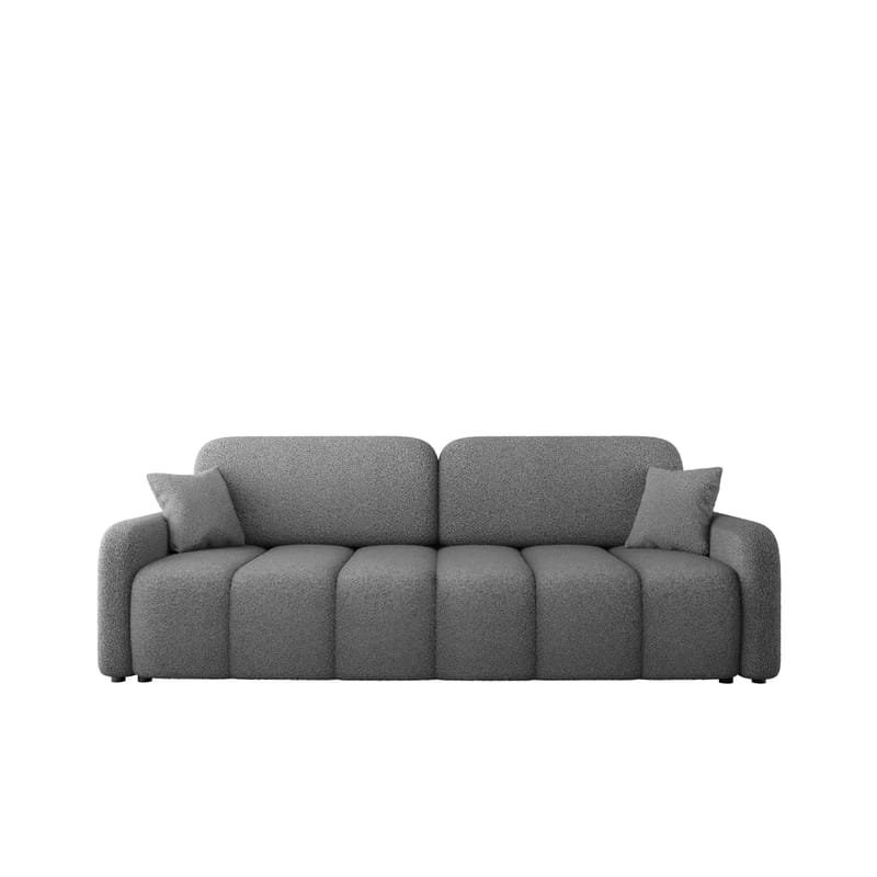 Quarlos 3-seters Sovesofa med Oppbevaring, Grå