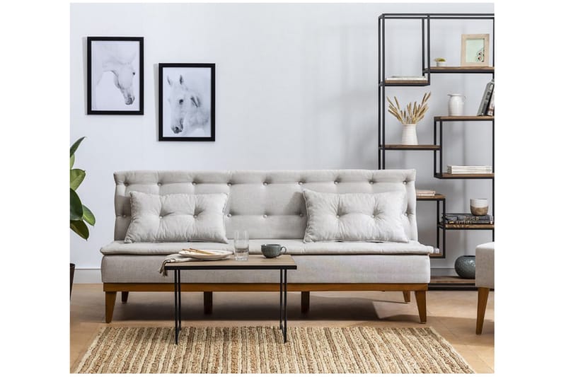 Raguel Sovesofa 3-seter - Beige - Møbler - Sofaer - Sovesofaer