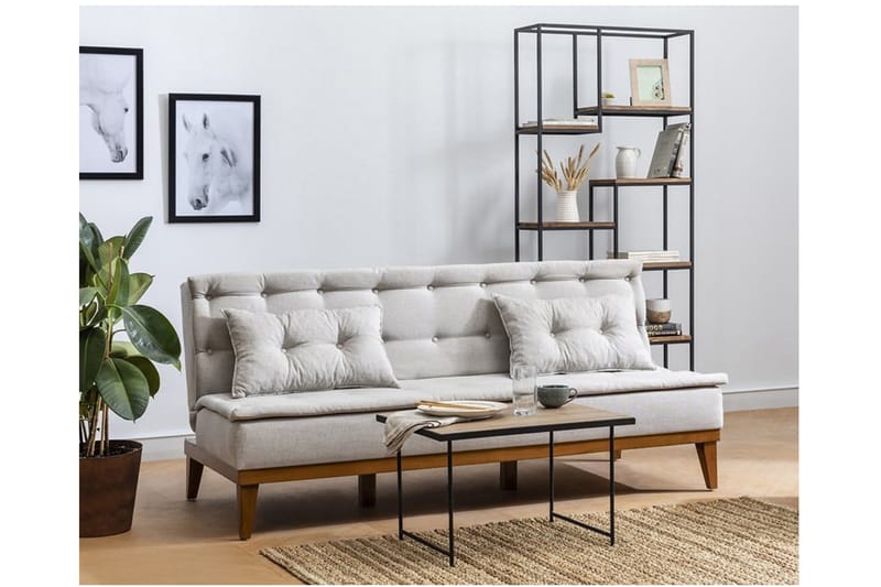 Raguel Sovesofa 3-seter - Beige - Møbler - Sofaer - Sovesofaer