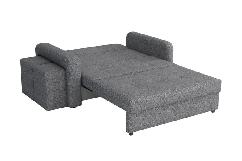 Ramdalen 2-seters Sovesofa Venstre - Fløyel/Svart - Møbler - Sofaer - Sovesofaer