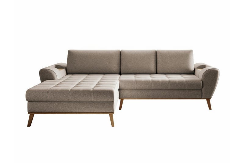 Rathkeale 3-seters Hjørnesovesofa - Beige - Møbler - Sofaer - Sovesofaer