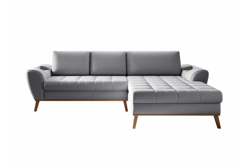 Rathkeale 3-seters Hjørnesovesofa - Lysegrå - Møbler - Sofaer - Sovesofaer