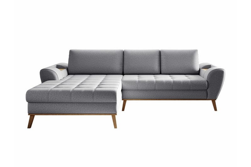 Rathkeale 3-seters Hjørnesovesofa - Lysegrå - Møbler - Sofaer - Sovesofaer
