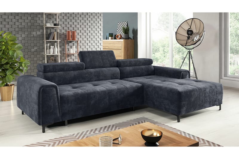 Rathkeale 3-seters Hjørnesovesofa - Mørkegrå - Møbler - Sofaer - Sovesofaer