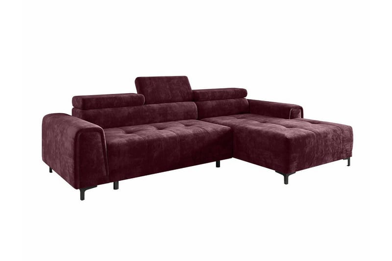 Rathkeale 3-seters Hjørnesovesofa - Mørkelilla - Møbler - Sofaer - Sovesofaer