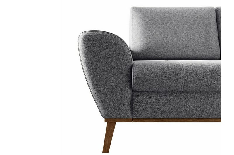 Rathkeale 3-seters Hjørnesovesofa - svart/tre - Møbler - Sofaer - Sovesofaer