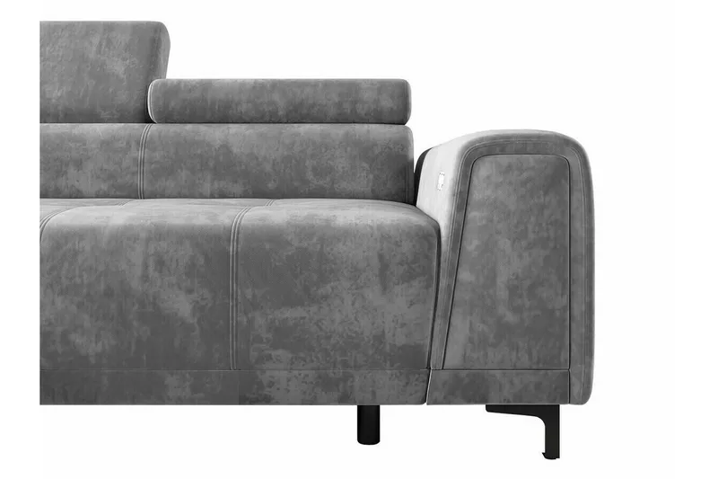 Rathkeale 3-sits Hörnbäddsoffa Dark grey - Møbler - Sofaer - Sovesofaer