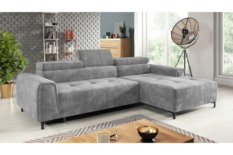 Rathkeale 3-sits Hörnbäddsoffa Ljusgrå - Møbler - Sofaer - Sovesofaer