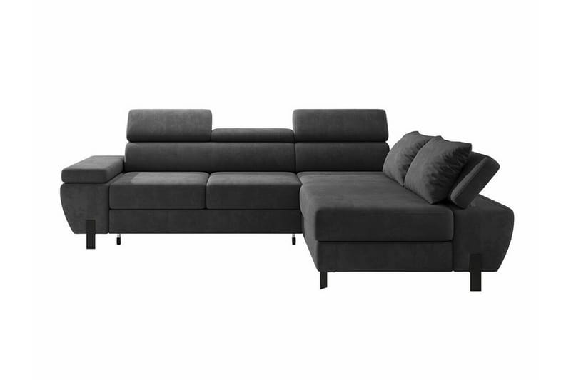 Rathkeale 4-seters Hjørnesovesofa - Mørkegrå - Møbler - Sofaer - Sovesofaer