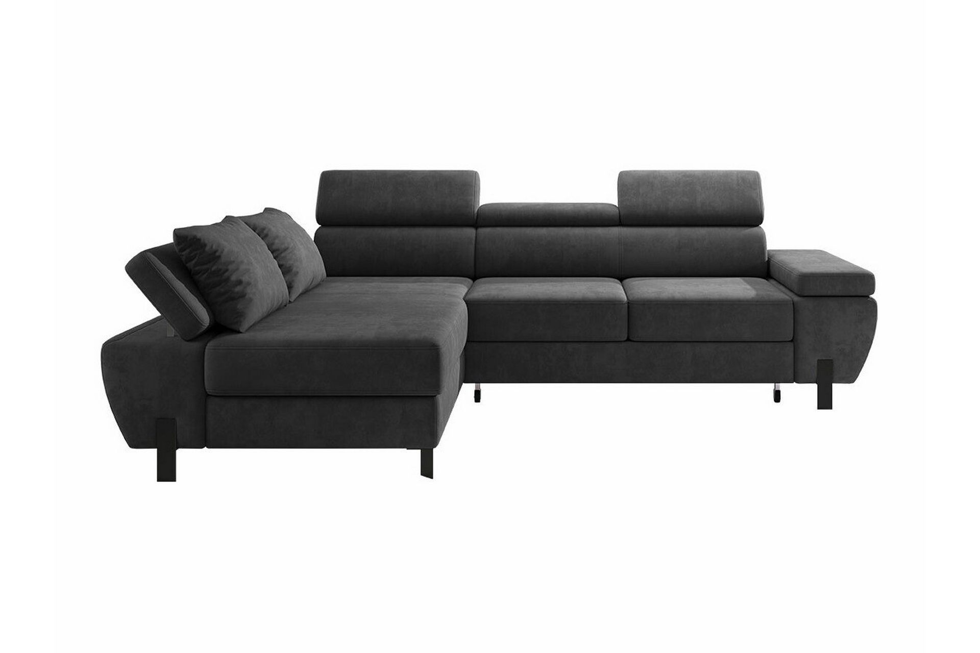 Rathkeale 4-seters Hjørnesovesofa - Mørkegrå - Møbler - Sofaer - Sovesofaer