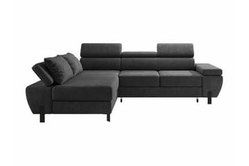 Rathkeale 4-seters Hjørnesovesofa - Mørkegrå - Møbler - Sofaer - Sovesofaer