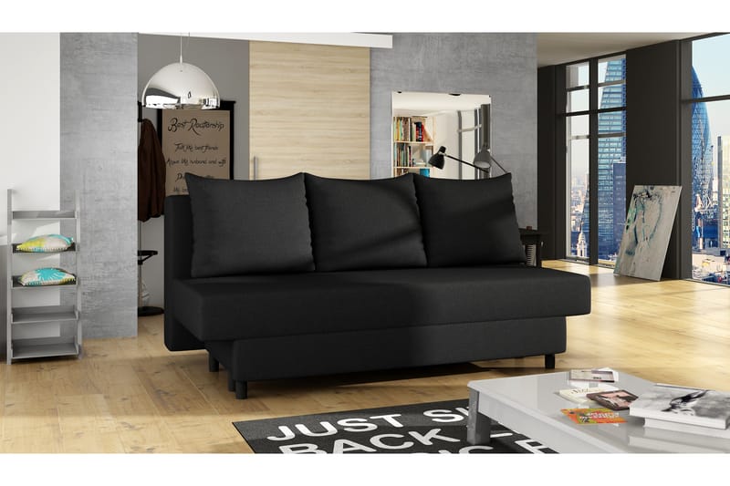 Rayez Sovesofa - Svart - Sovesofaer - 2 seters sovesofa