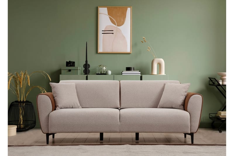 Rebelo 3-seter Sovesofa - Beige - Møbler - Sofaer - Sovesofaer