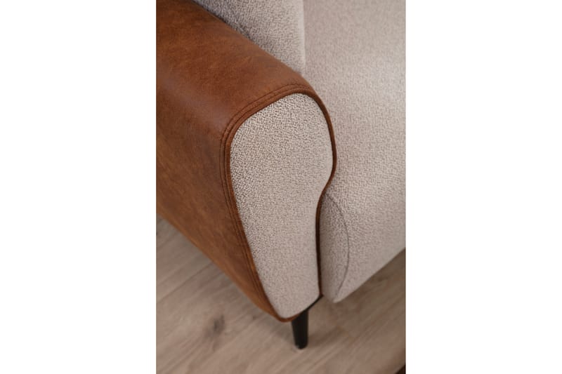 Rebelo 3-seter Sovesofa - Beige - Sovesofaer