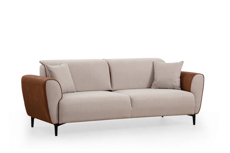 Rebelo 3-seter Sovesofa - Beige - Sovesofaer