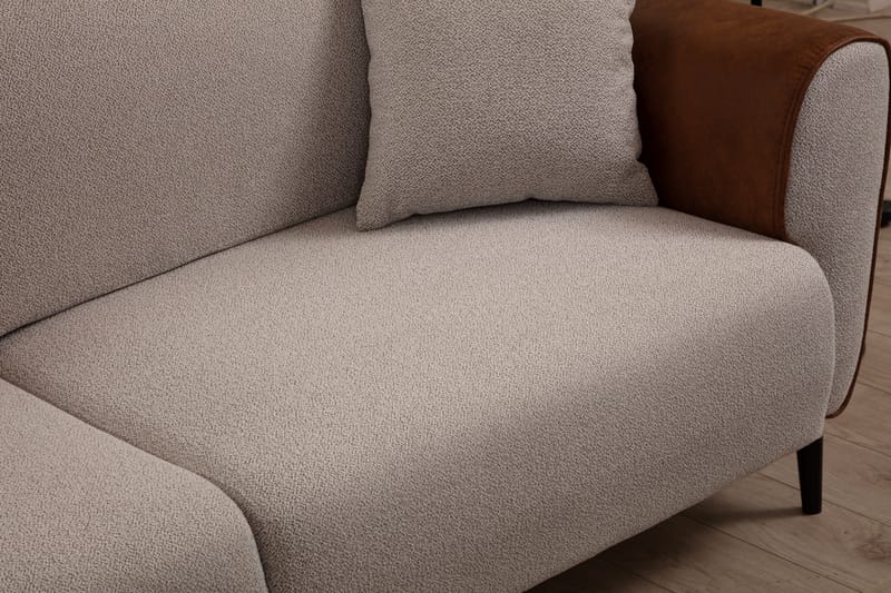 Rebelo 3-seter Sovesofa - Beige - Sovesofaer