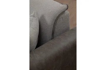 Rebelo 3-seters Venstrevendt L-formet Sovesofa 85x220 cm i Bouclé - Grå - Møbler - Sofaer - Sovesofaer