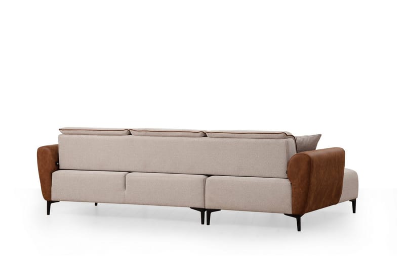 Rebelo Sovesofa med divan - Beige - Møbler - Sofaer - Sovesofaer