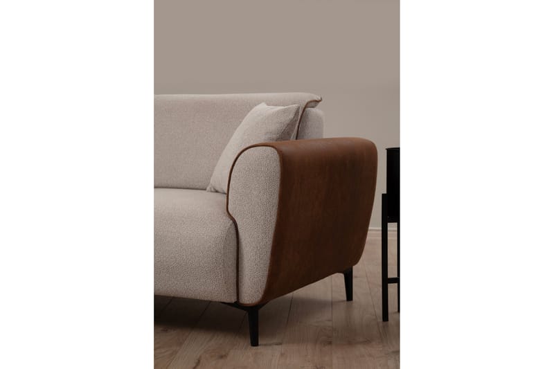 Rebelo Sovesofa med divan - Beige - Møbler - Sofaer - Sovesofaer