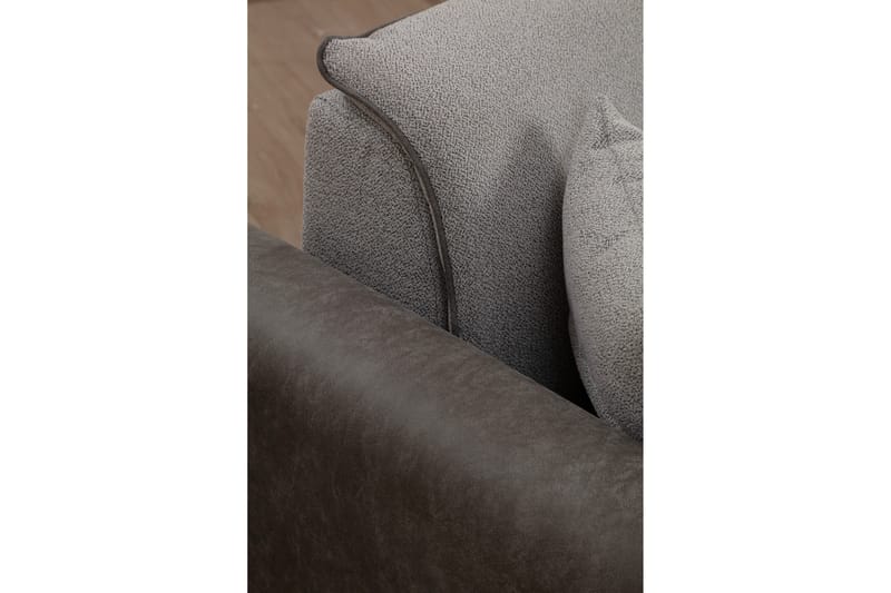 Rebelo Sovesofa med divan - Grå - Møbler - Sofaer - Sovesofaer