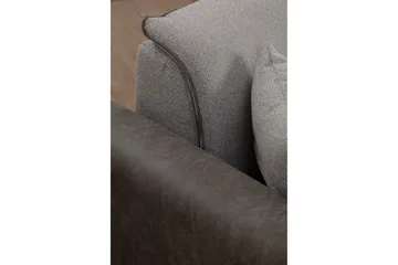 Rebelo Sovesofa med divan - Grå - Møbler - Sofaer - Sovesofaer