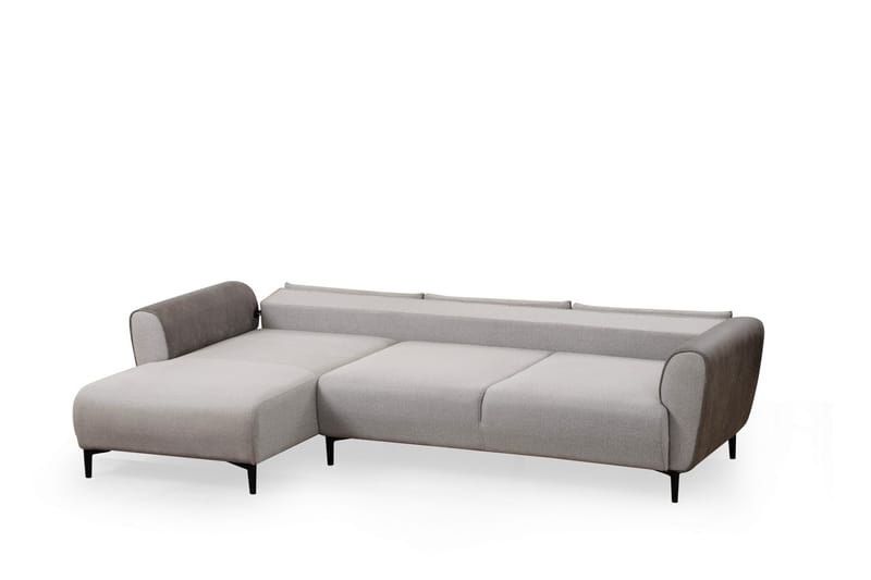 Rebelo Sovesofa med divan - Grå - Møbler - Sofaer - Sovesofaer