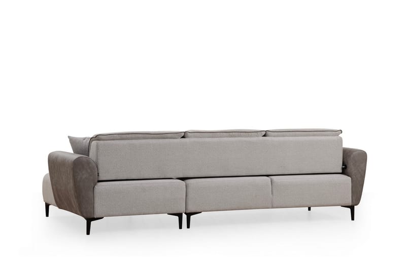 Rebelo Sovesofa med divan - Grå - Møbler - Sofaer - Sovesofaer