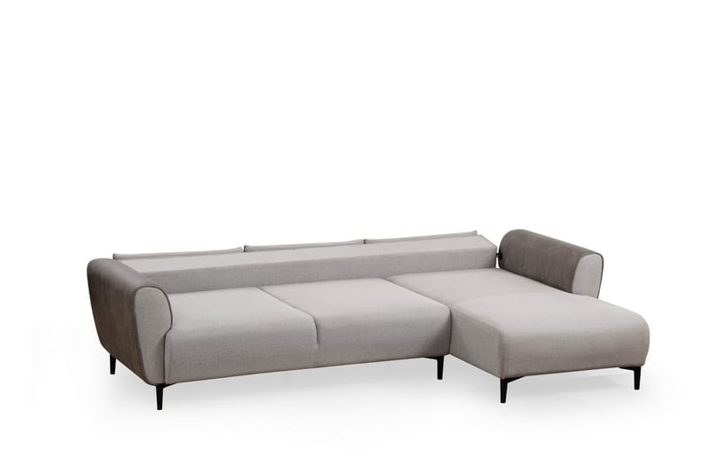 Rebelo Sovesofa med divan - Grå - Møbler - Sofaer - Sovesofaer