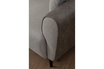 Rebelo Sovesofa med divan - Grå - Møbler - Sofaer - Sovesofaer