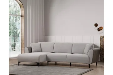 Rebelo Sovesofa med divan - Grå - Møbler - Sofaer - Sovesofaer