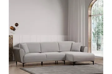 Rebelo Sovesofa med divan - Grå - Møbler - Sofaer - Sovesofaer