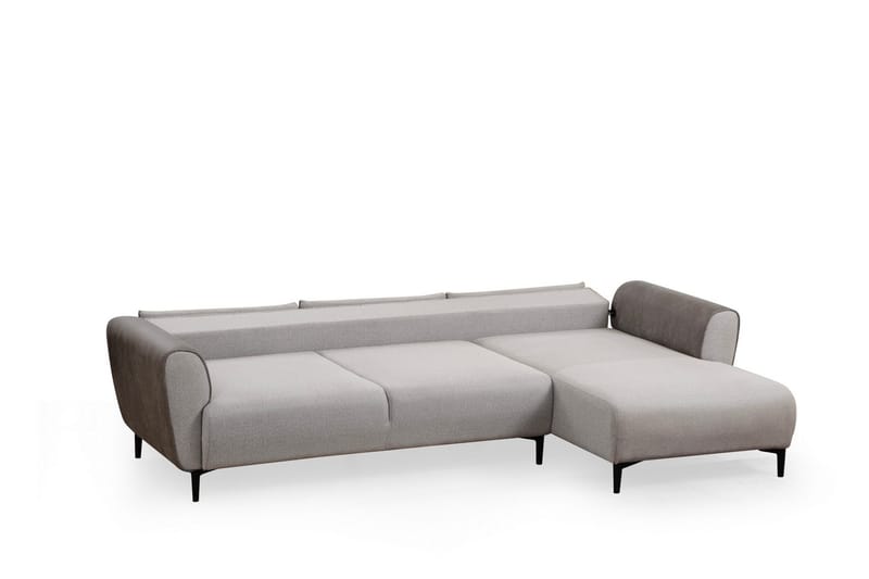 Rebelo Sovesofa med divan - Grå - Møbler - Sofaer - Sovesofaer