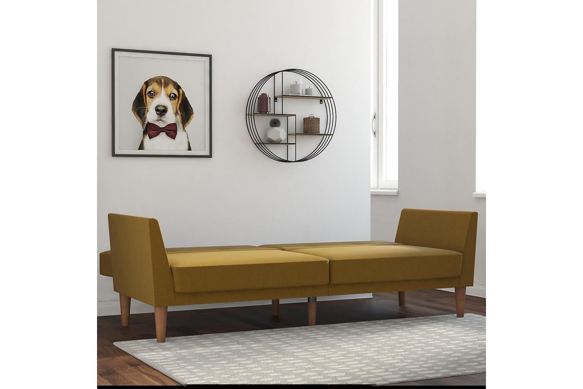 Regal 2-seters Sovesofa Gul - Novogratz - Møbler - Sofaer - Sovesofaer