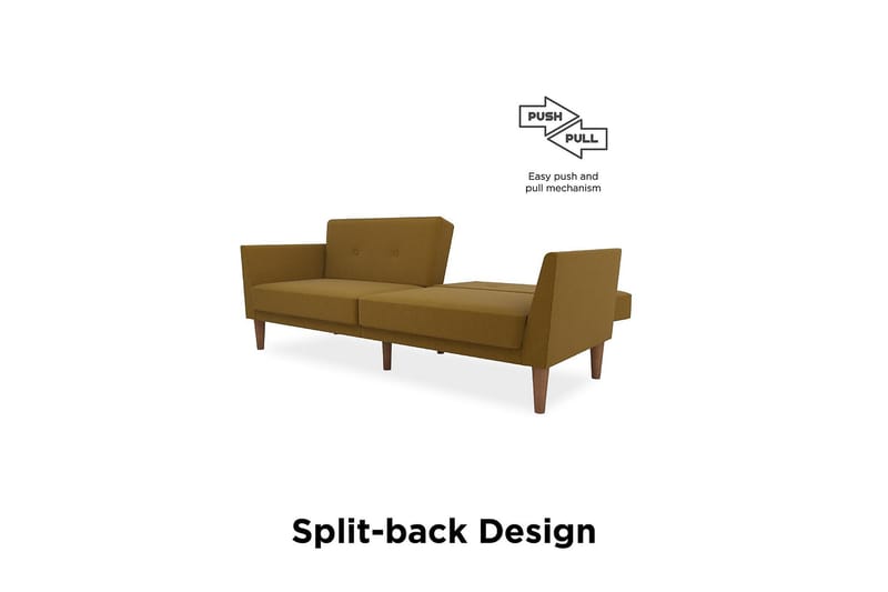 Regal 2-seters Sovesofa Gul - Novogratz - Møbler - Sofaer - Sovesofaer