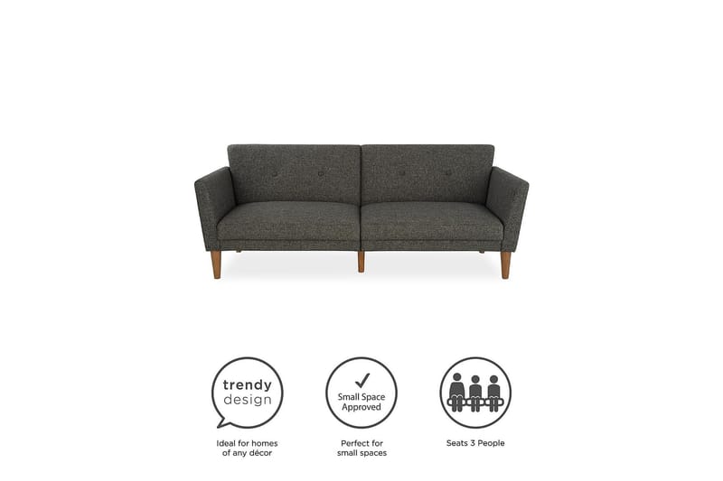 Regal 2-seters Sovesofa Mørkegrå - Novogratz - Møbler - Sofaer - Sovesofaer