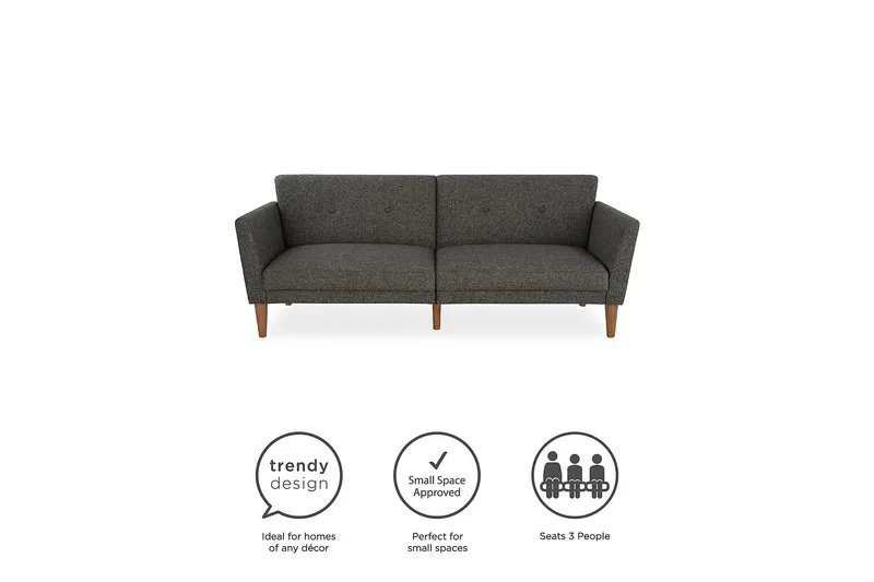 Regal 2-seters Sovesofa Mørkegrå - Novogratz - Møbler - Sofaer - Sovesofaer