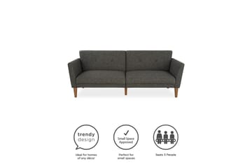 Regal 2-seters Sovesofa Mørkegrå - Novogratz - Møbler - Sofaer - Sovesofaer