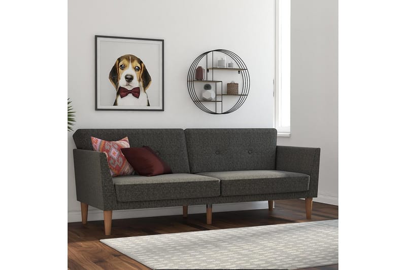 Regal 2-seters Sovesofa Mørkegrå - Novogratz - Møbler - Sofaer - Sovesofaer