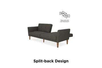 Regal 2-seters Sovesofa Mørkegrå - Novogratz - Møbler - Sofaer - Sovesofaer