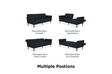 Regal 2-seters Sovesofa Marineblå - Novogratz - Møbler - Sofaer - Sovesofaer