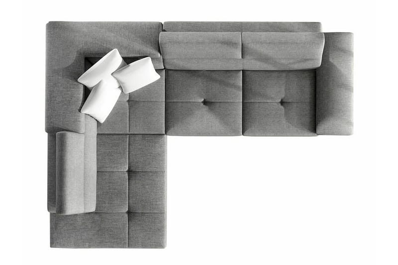 Reginia 3-seter Hjørnesovesofa 125x195 cm med Oppbevaring i Kordfløyel - Lys Beige - Møbler - Sofaer - Sovesofaer
