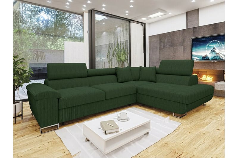 Reginia 3-seters Hjørnesovesofa - 0 - Møbler - Sofaer - Sovesofaer