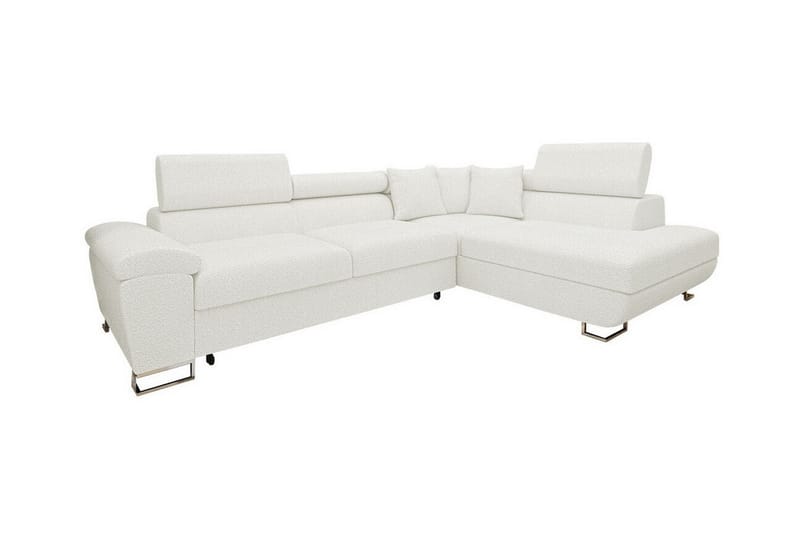 Reginia 3-seters Hjørnesovesofa - Hvit - Møbler - Sofaer - Sovesofaer
