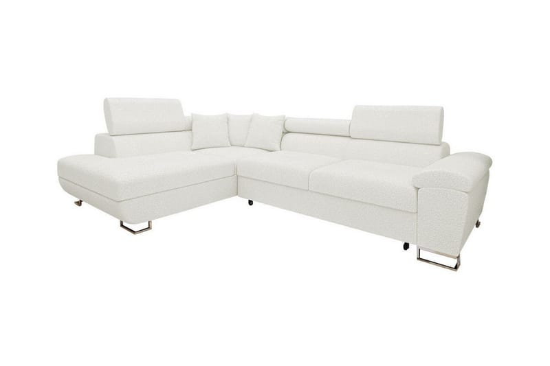 Reginia 3-seters Hjørnesovesofa - Hvit - Møbler - Sofaer - Sovesofaer