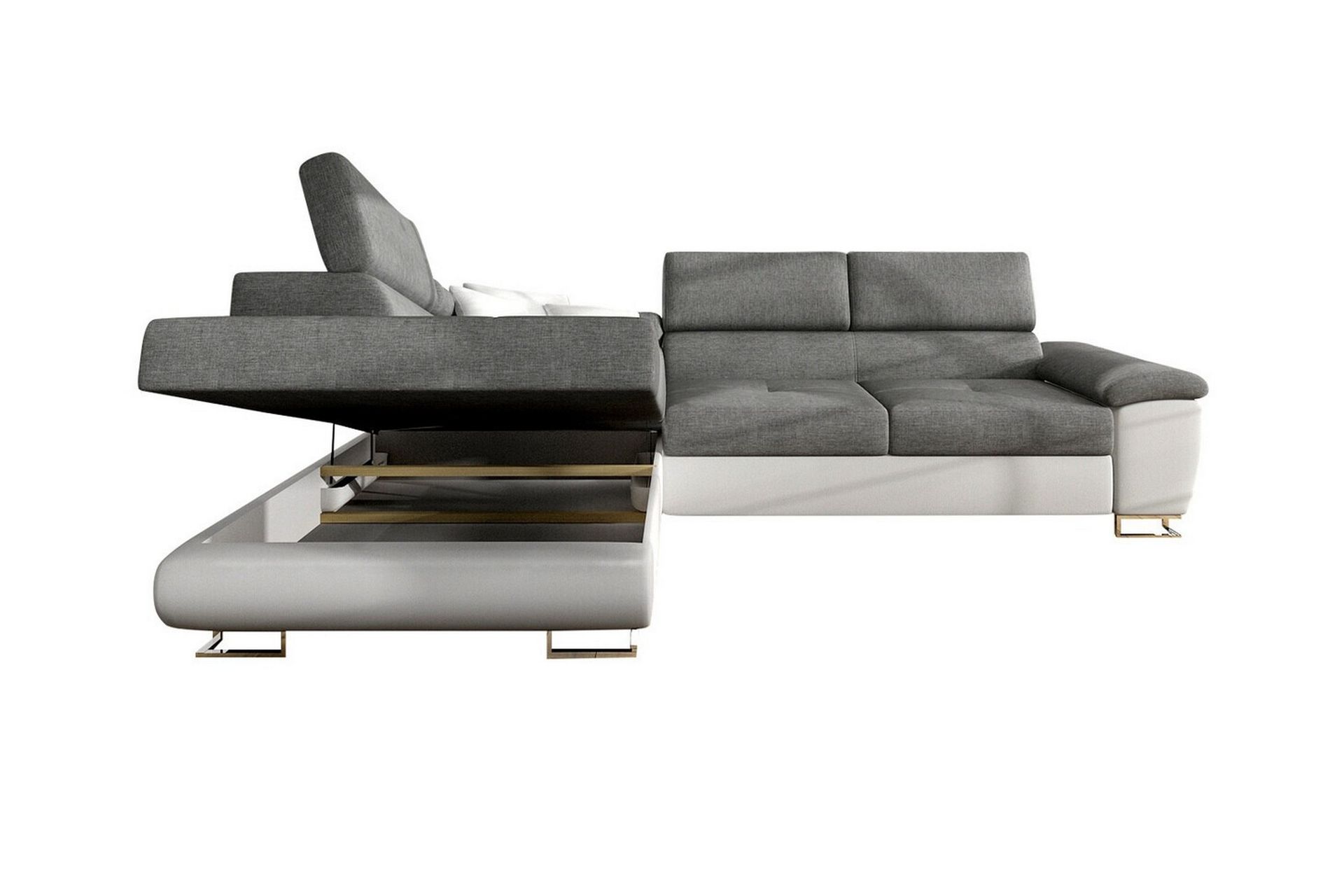 Reginia 3-seters Hjørnesovesofa - Hvit - Møbler - Sofaer - Sovesofaer